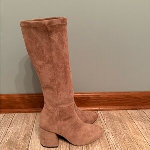 Taupe Faux Suede Boots